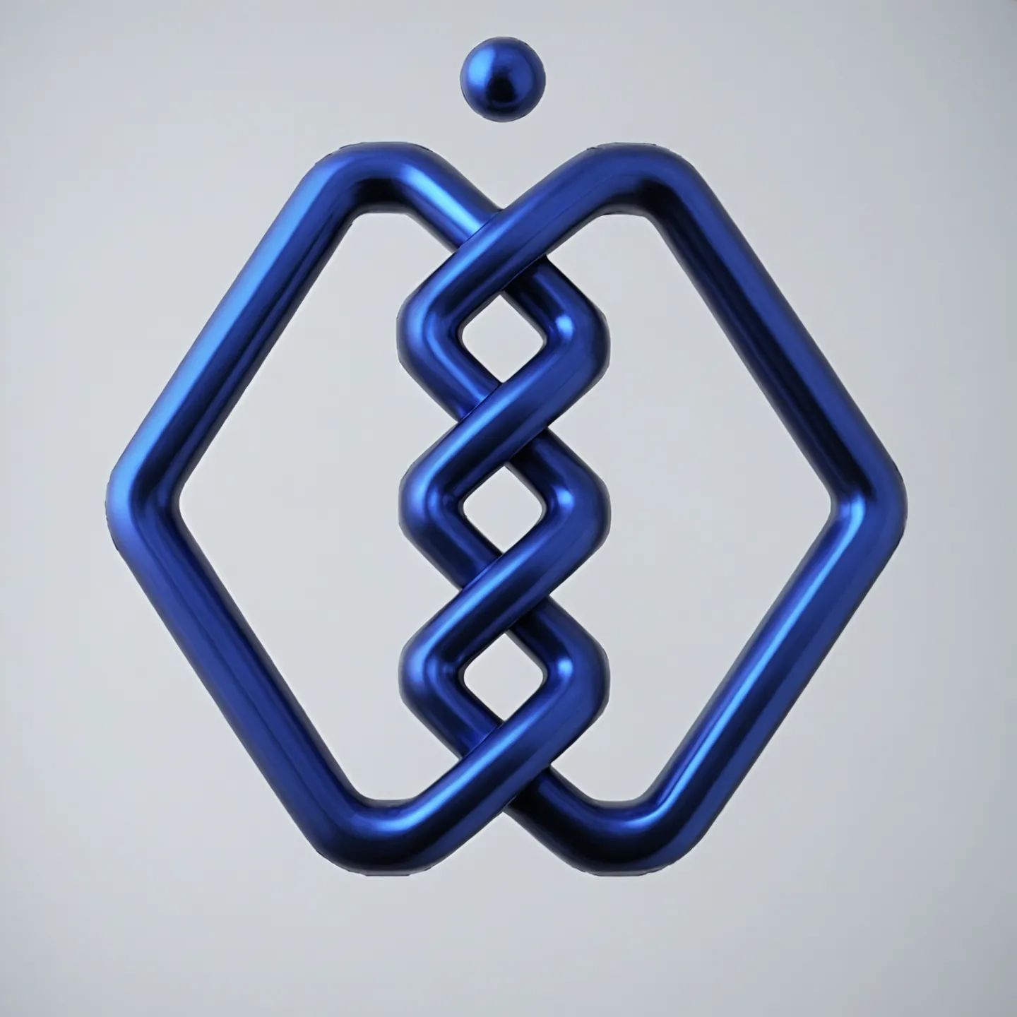 NIGEB logo, blue and white emblem with molecular structure